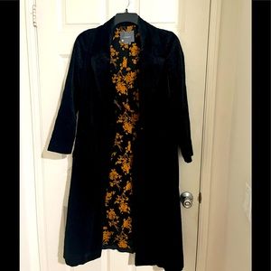 Anthropologie Corduroy Duster Jacket size 2